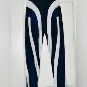 Mugler MuliColor Spiral Panelled Leggings. Size: 40/Medium